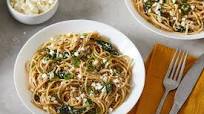 Spaghetti With Spinach, Feta and Dill Spaghetti With Spinach, Feta and Dill