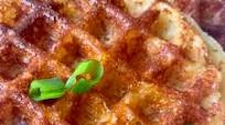 Savory Bacon Cheese and Chive Waffles Savory Bacon Cheese and Chive Waffles