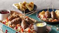 Mediterranean Couscous, Red Quinoa and Lamb Kofta Bowl Mediterranean Couscous, Red Quinoa and Lamb Kofta Bowl