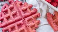 Beet Vegan Waffles Beet Vegan Waffles