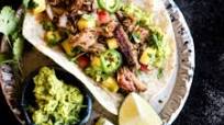 Smoked Pork Carnitas Tacos with Pineapple Pico De Gallo Smoked Pork Carnitas Tacos with Pineapple Pico De Gallo