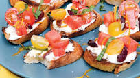 Tomato and Watermelon Bruschetta Tomato and Watermelon Bruschetta