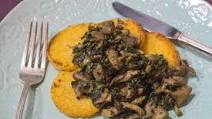 Low FODMAP Polenta with Sautéed Mushrooms & Kale Low FODMAP Polenta with Sautéed Mushrooms & Kale