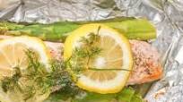 Foil Baked Salmon with Asparagus Foil Baked Salmon with Asparagus