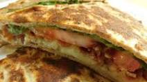 BLT & cheese french toast flatout sandwich BLT & cheese french toast flatout sandwich