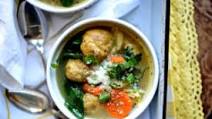 Spring Minestrone with Chicken Meatballs Spring Minestrone with Chicken Meatballs