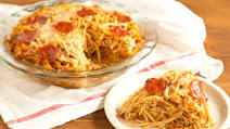 Pizza Spaghetti Pie Pizza Spaghetti Pie