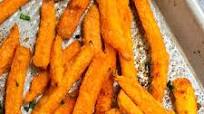 One Pan Crispy Baked Sweet Potato Fries One Pan Crispy Baked Sweet Potato Fries