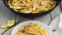 Low-FODMAP Lemon Butter Chicken over Pasta; Gluten-free Low-FODMAP Lemon Butter Chicken over Pasta; Gluten-free