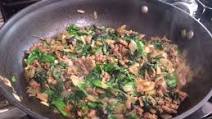 Ground Beef with Spinach – Picadillo Con Espinacas