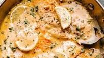 Skillet Tilapia with Creamy Lemon Sauce Skillet Tilapia with Creamy Lemon Sauce