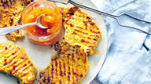 Grilled Curried Pork Chops with Mango Chutney Grilled Curried Pork Chops with Mango Chutney