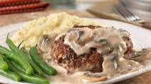 Mushroom-Smothered Beef Burgers Mushroom-Smothered Beef Burgers