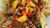Smithfield Jerk Pork Chops with Mango Salsa Smithfield Jerk Pork Chops with Mango Salsa