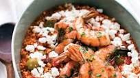 Greek Millet Saganaki with Shrimp and Ouzo Greek Millet Saganaki with Shrimp and Ouzo