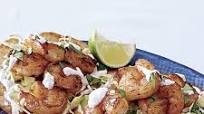 Tequila-Chipotle Shrimp Tostadas with Lime and Sour Cream Tequila-Chipotle Shrimp Tostadas with Lime and Sour Cream