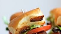 Salmon BLT Sliders with Chipotle Mayo Salmon BLT Sliders with Chipotle Mayo