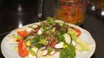 Greek Salad with Oil and Vinegar Dressing Greek Salad with Oil and Vinegar Dressing