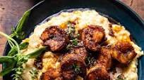 Spicy Garlic Lemon Butter Shrimp with Parmesan Corn Polenta Spicy Garlic Lemon Butter Shrimp with Parmesan Corn Polenta