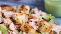 15 Minute Leftover Salmon Caesar Salad Recipe 15 Minute Leftover Salmon Caesar Salad Recipe