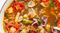 30-Minute Ground Beef and Cabbage Soup 30-Minute Ground Beef and Cabbage Soup
