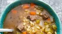 Healthier Beef & Barley Soup Healthier Beef & Barley Soup