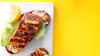 Open-Faced Grilled Salmon Sandwiches Open-Faced Grilled Salmon Sandwiches