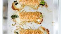 Asparagus and Swiss Cheese Stuffed Turkey Cutlets Asparagus and Swiss Cheese Stuffed Turkey Cutlets