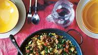 Spanish beef and pearl barley paella Spanish beef and pearl barley paella