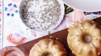 Lemon Lavender Bundt Cakes with Rose Wine Glaze Lemon Lavender Bundt Cakes with Rose Wine Glaze
