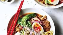 Spicy sesame pork noodle soup Spicy sesame pork noodle soup