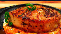 Mike's Thick Cut Top Loin Pork Chops Over Mashed Potatoes Mike's Thick Cut Top Loin Pork Chops Over Mashed Potatoes
