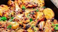 Baked Boneless Chicken Thighs with Baharat Baked Boneless Chicken Thighs with Baharat