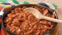 Kielbasa with Baked Beans Kielbasa with Baked Beans