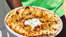 Sour Cream and Chive Potato Pizza Sour Cream and Chive Potato Pizza
