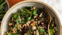 Vegan Italian Farro Salad with Lemon Yogurt Sauce Vegan Italian Farro Salad with Lemon Yogurt Sauce