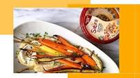 Roasted Carrots On Pine Nut Hummus Recipe Roasted Carrots On Pine Nut Hummus Recipe