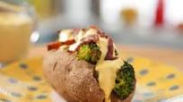 Loaded Baked Potato with Cashew Cheese Sauce Loaded Baked Potato with Cashew Cheese Sauce