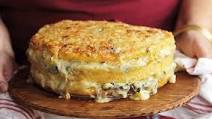 Lidia Bastianich’s Polenta Torta with Gorgonzola and Savoy Cabbage Lidia Bastianich’s Polenta Torta with Gorgonzola and Savoy Cabbage