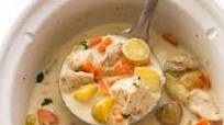Slow Cooker Garlic Parmesan Chicken Stew Slow Cooker Garlic Parmesan Chicken Stew