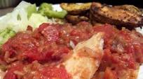 Baked Fish with Tomatoes Baked Fish with Tomatoes