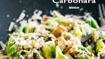 Pasta Carbonara with Zucchini Noodles Recipe Pasta Carbonara with Zucchini Noodles Recipe
