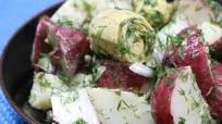 Warm Red Bliss Potato Salad with Artichokes, Capers, and Lemony Dill Vinaigrette Warm Red Bliss Potato Salad with Artichokes, Capers, and Lemony Dill Vinaigrette