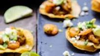 Chimichurri Shrimp and Avocado Mini Tostadas Chimichurri Shrimp and Avocado Mini Tostadas