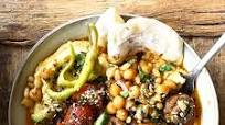 Loaded Hummus with Merguez Meatballs Loaded Hummus with Merguez Meatballs