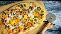 Breakfast Pizza with Pancake Mix Crust Breakfast Pizza with Pancake Mix Crust