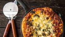 Baked Deep Dish Supreme Pizza Baked Deep Dish Supreme Pizza