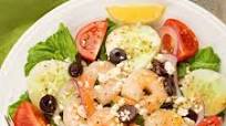 Classic Greek Salad with Shrimp Classic Greek Salad with Shrimp