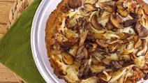 Gluten-Free Rosemary and Thyme Oat Flour Pizza with Sauteed Onions and Wild Mushrooms Gluten-Free Rosemary and Thyme Oat Flour Pizza with Sauteed Onions and Wild Mushrooms