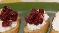 Sunny's Easy Cranberry and Goat Cheese Crostini Sunny's Easy Cranberry and Goat Cheese Crostini